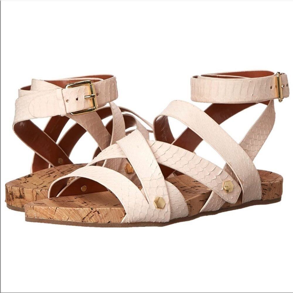 Rebecca Minkoff Tristen Gladiator Sz 8M Summer Boho Beachy Graden Sandal